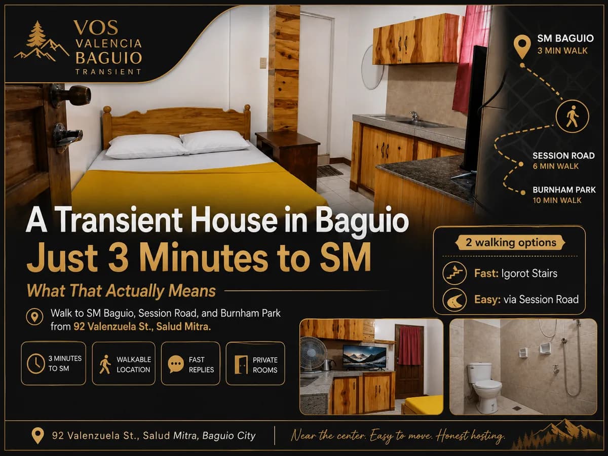 A Transient House in Baguio Just 3 Minutes to SM: What That Actually Means