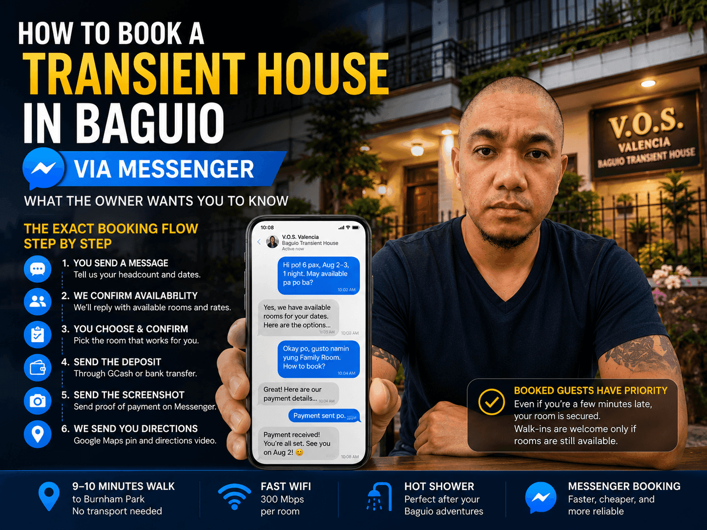 How to Book a Transient House in Baguio via Messenger: What the Owner Wants You to Know