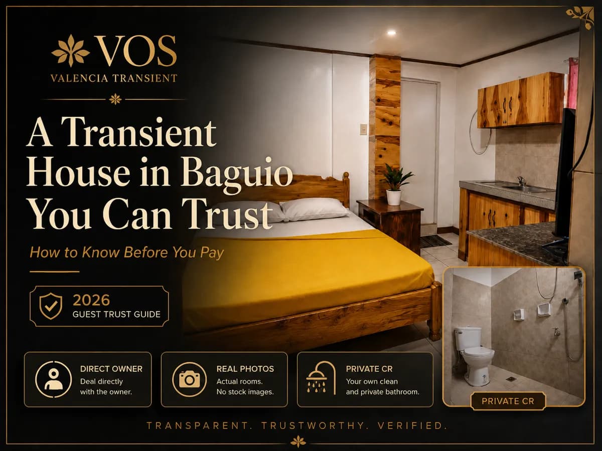 A Transient House in Baguio You Can Trust: How to Know Before You Pay