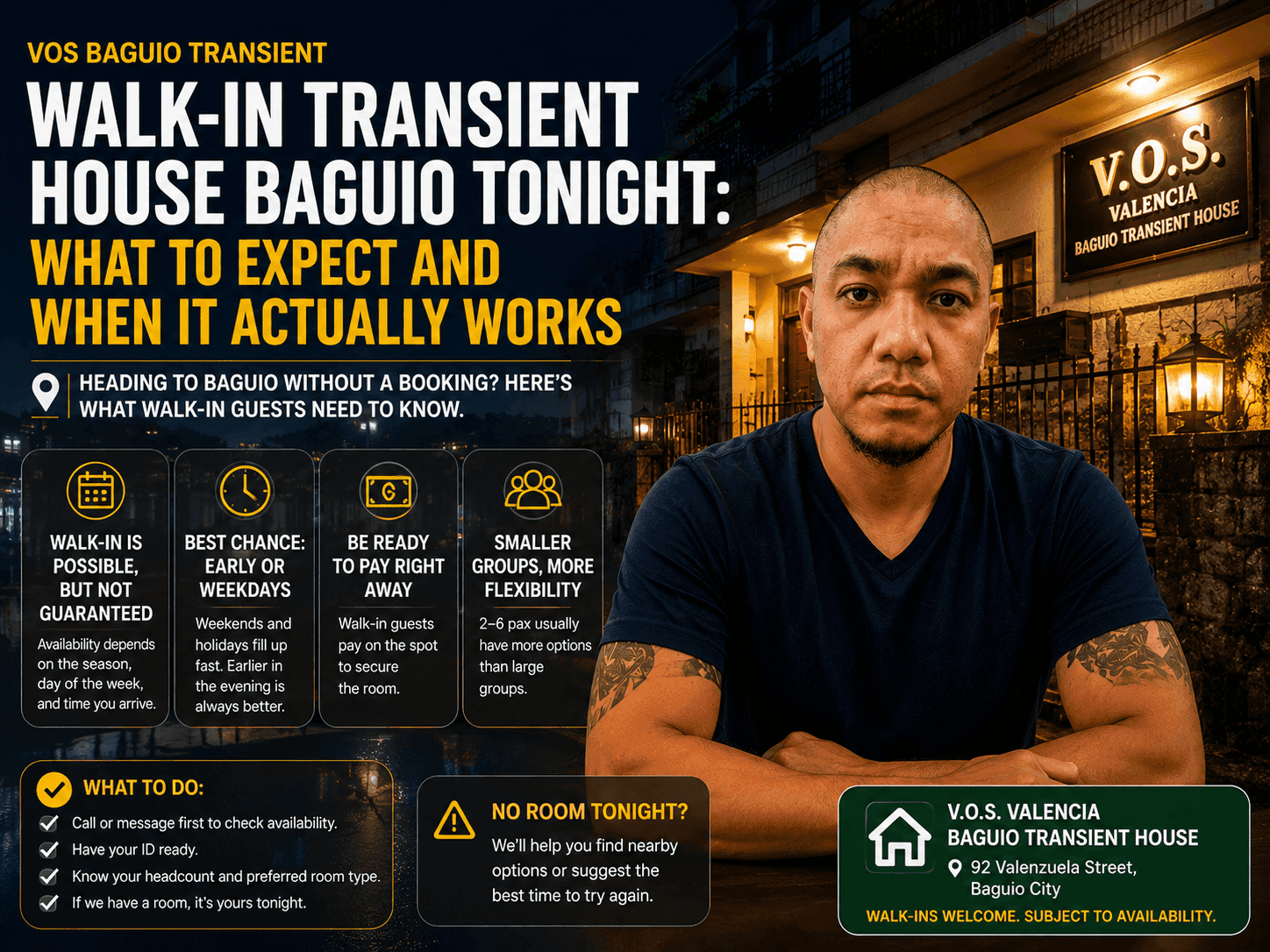 Walk-In Transient House Baguio Tonight: What to Expect and When It Actually Works