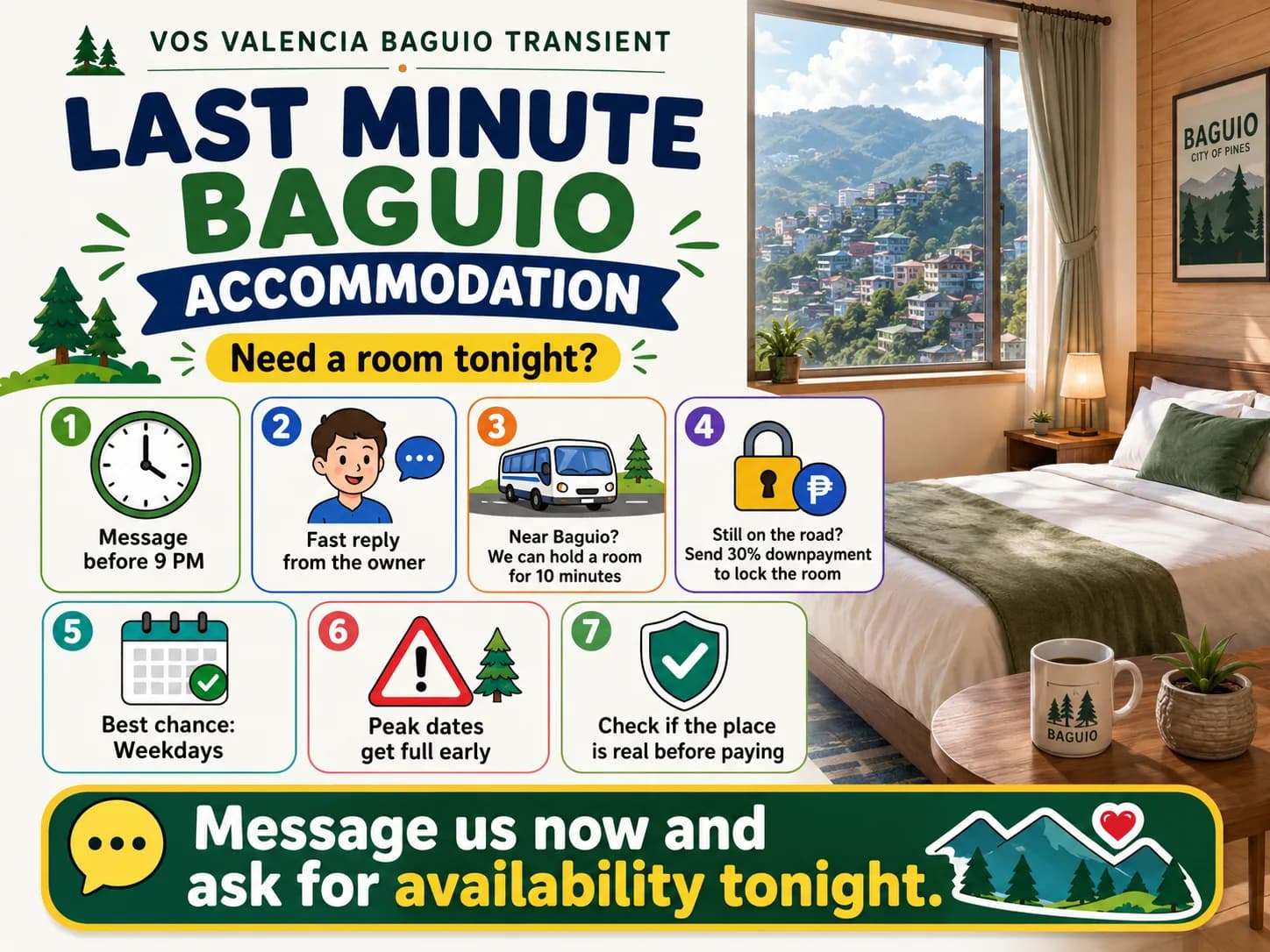 Last Minute Baguio Accommodation: An Owner's Guide to Getting a Room Tonight